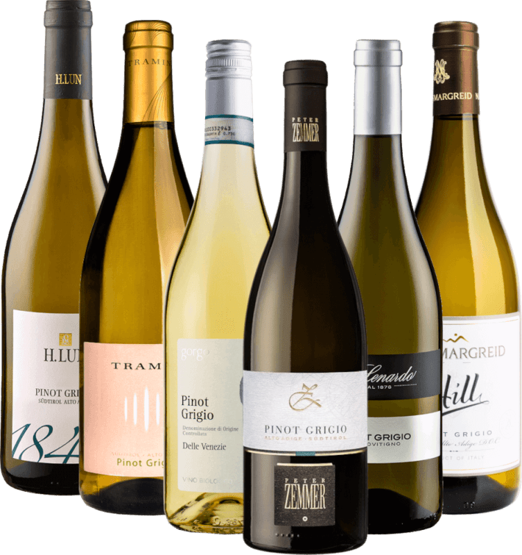 Šumivá bílá vína Pinot Grigio z Itálie - 6x degustační balíček