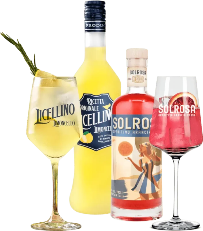 Šumivé léto s Licellino & Solrosa - 2x ochutnávací balíček vč. 2 sklenic