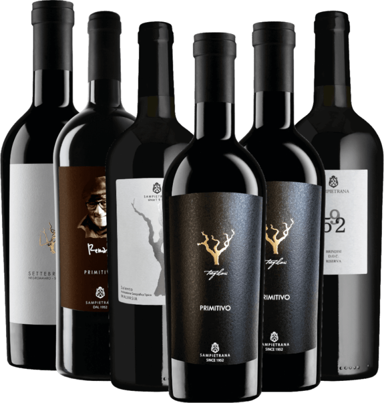 Ochutnávkový balíček 6 vín - italská červená vína od Cantina Sampietrana