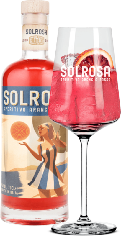 Aperitiv včetně sklenice - Solrosa