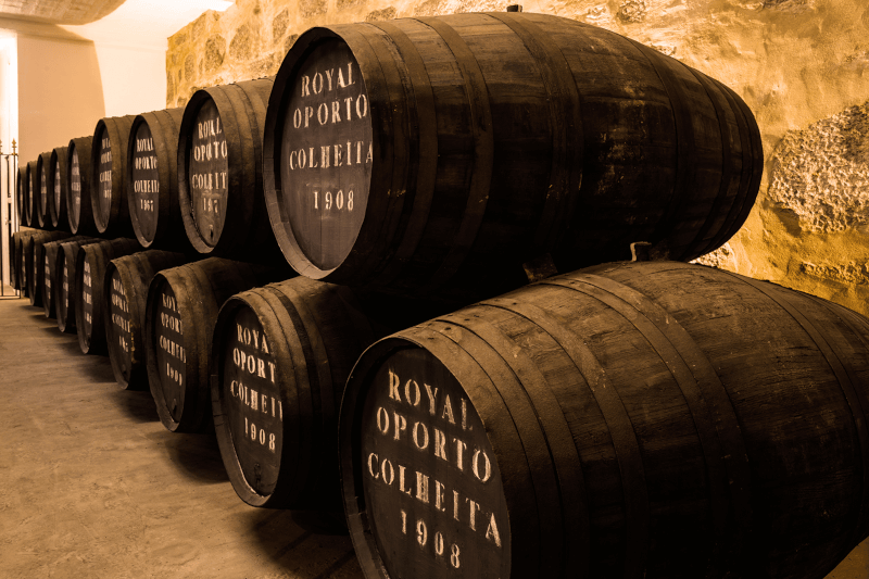 Royal Oporto vinné sudy