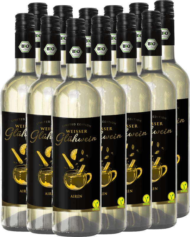 12x Vorteils-Weinpaket Weißer Glühwein Airen Bio - P&P Weine