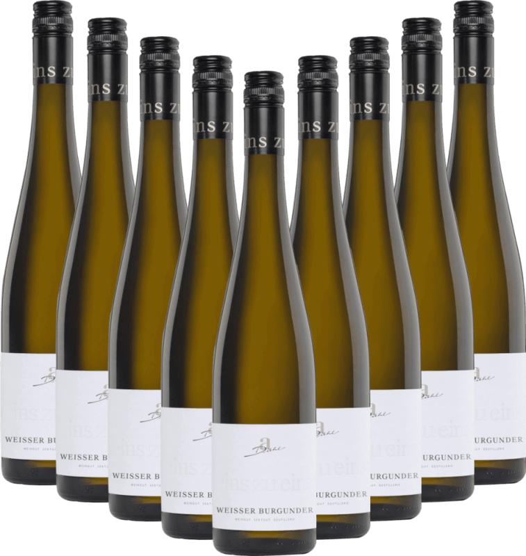 9x Vorteils-Weinpaket Weißburgunder Eins zu Eins Kabinett trocken - A. Diehl
