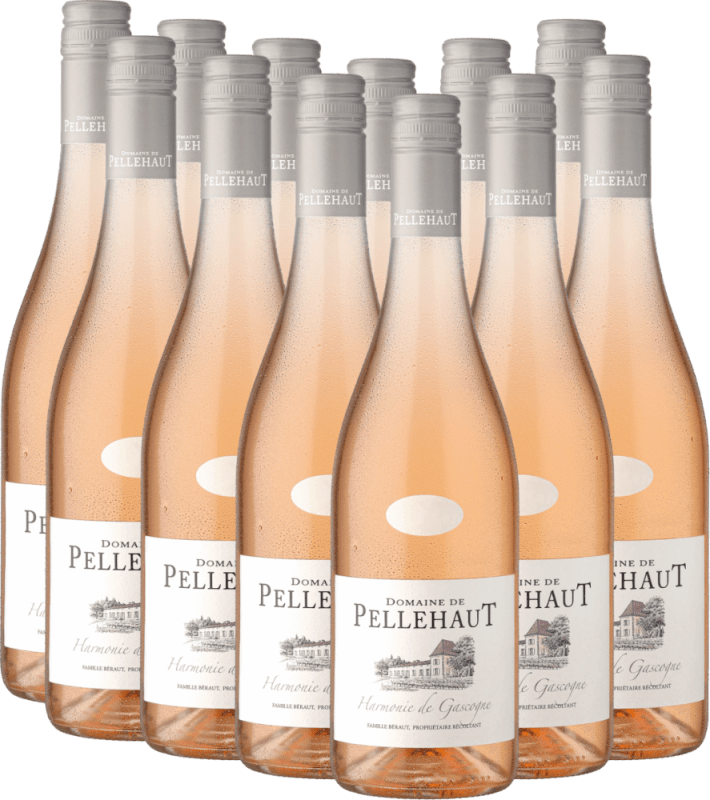 12er Vorteils-Weinpaket - Harmonie de Gascogne Rosé - Domaine de Pellehaut