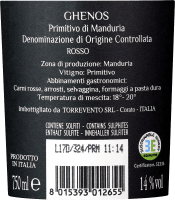 Vorschau: 9x Vorteils-Weinpaket Ghenos Primitivo di Manduria DOC - Torrevento