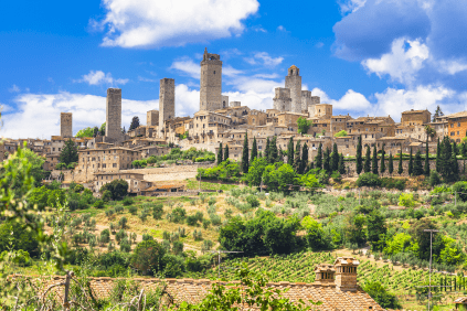 Pohled na San Gimignano Pohled na San Gimignano
